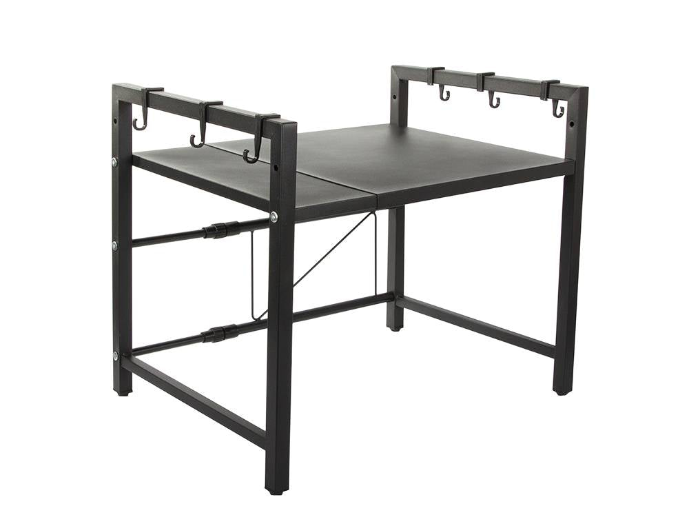 Raft metalic pentru cuptorul cu microunde, Zola®, etajera ajustabila, organizator bucatarie, 42x41-62x36 cm, negru Raft metalic pentru cuptorul cu microunde, Zola®, etajera ajustabila, organizator bucatarie, 42x41-62x36 cm, negru